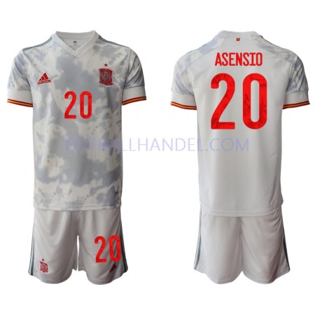 Barn Fotballdrakter Spania Marco Asensio 20 Borte Euro 2020 Kortermet